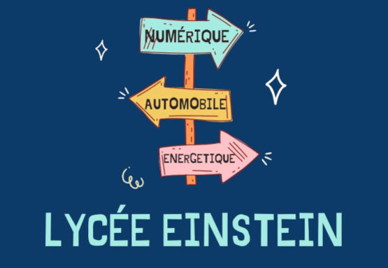 panneau avec 3 directions indiquées : numérique, automobile, énergétique